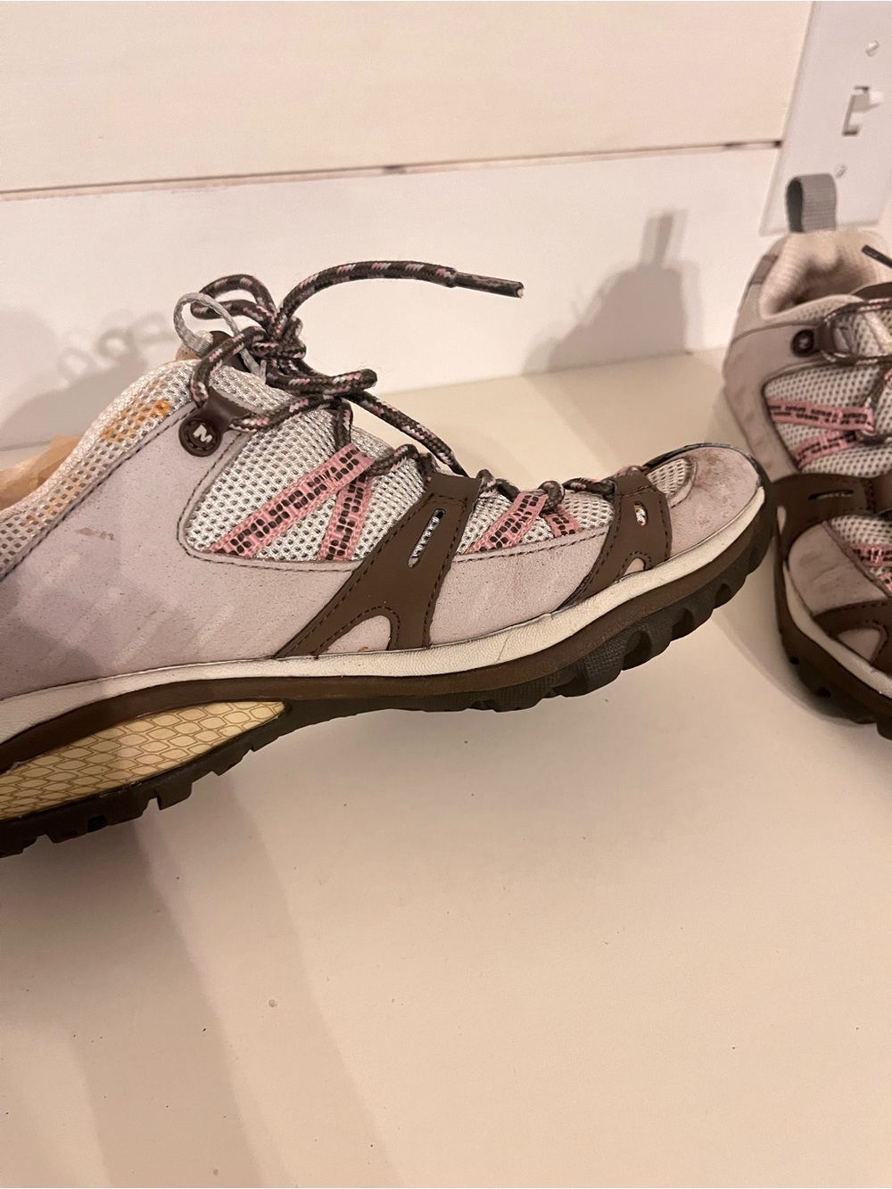Merrell Siren Sport Hiking Shoes Elephant Pink Women’s 8 Vibram - Picture 11 of 16